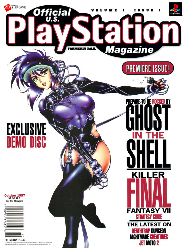 Official U.S. PlayStation Magazine Issue 001 (October 1997) cover